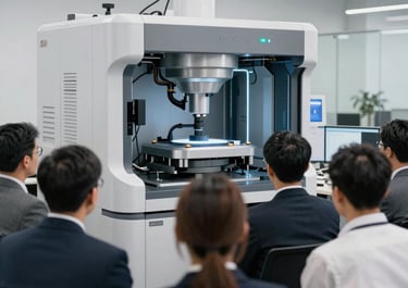 A professional lawyer reviewing detailed business contracts in a modern office.