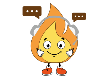 Logo de maxima la flamme qui est au téléphone pour du bois de chauffage