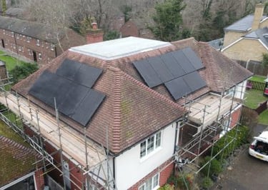 Residential solar panel installation in Guildford, Surrey GU2