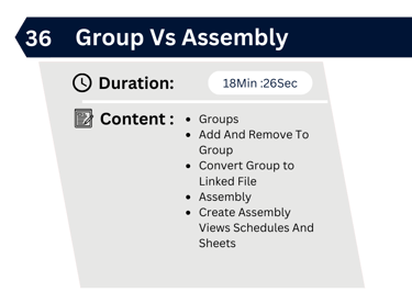 Revit Group Vs Assembly