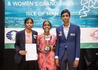 Nagalakshmi, Praggnanandhaa and Vaishali,, 2024 #FIDECandidates. FIDE Chess. India Chess