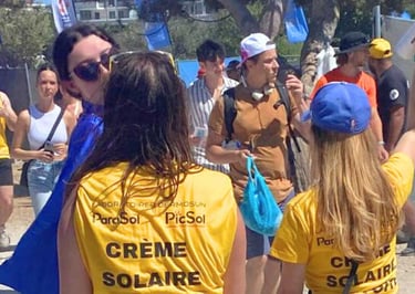 Delta festival crème solaire gratuite pour protéger les festivaliers