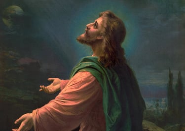 christ in the garden of gethsemane hans zatzka.