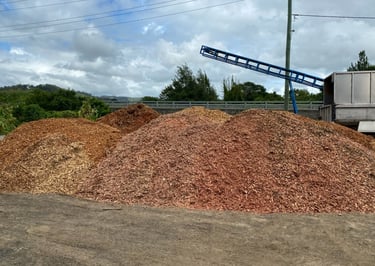 a pile of mulch