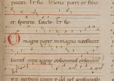 Original manuscript for O Magne Pater by Hildegard von Bingen