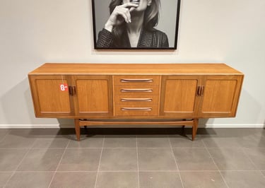G Plan teak sideboard from the 1960s, beautifully restored, perfect for Mid-Century Modern interiors.