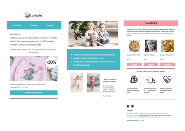 Naujienlaiškio pavyzdys ©Findmyletter