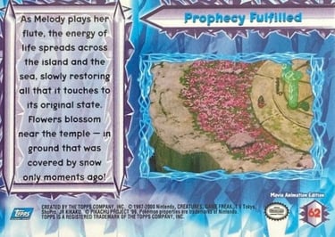62 Prophecy Fulfilled Topps Pokémon The Movie 2000 back