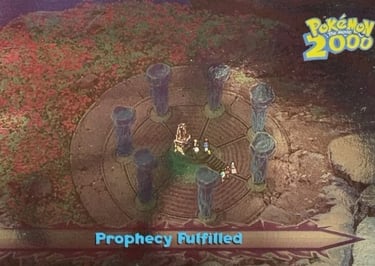 62 Prophecy Fulfilled Topps Pokémon The Movie 2000 silver foil