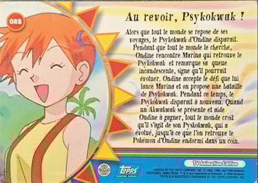 OR8 Au revoir, Psykokwak topps série 2