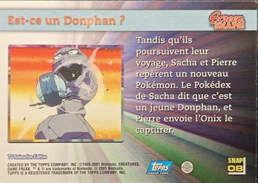 Snaos08 Est-ce un Donphan topps série 3 Jotho