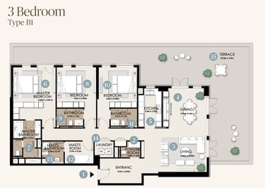 nawayef park views 3 bedroom apartments