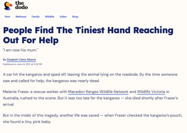 People Find the Tiniest Hand Reaching Out For Help