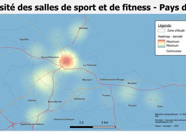 Environnement concurrentiel des salles de fitness autour d'Aix-en-Provence