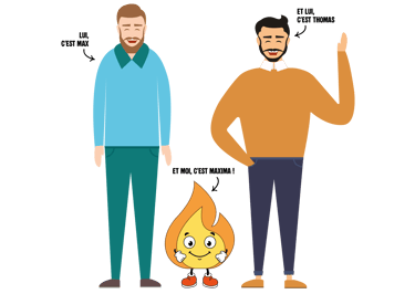 Logo de MaxThomasBois Maxime et Thomas une équipe bois de chauffage partout en France