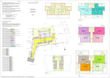 Plan de division d'appartements pour acte de base