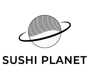 Sushi Planet - logo en noir et blanc