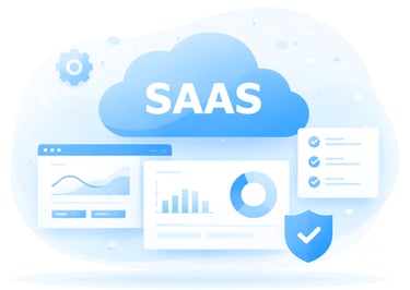 Cloud based SaaS application dashboard interface