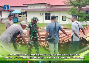 Distribusi Material ke Longgar Apara