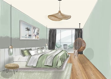 Conception d'une chambre d'hôtel