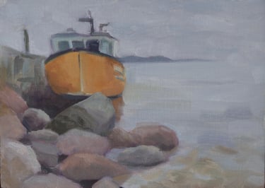 Nestled In - Painting by David Shimp