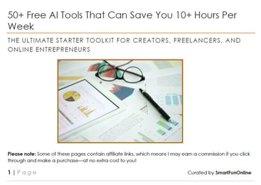 get 50 plus AI tools that save you over 10 hours every week