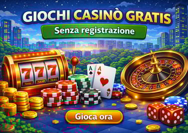 giochi casinò gratis senza registrazione slot roulette blackjack online
