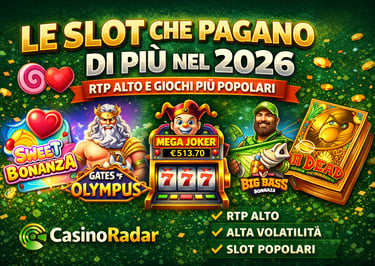 slot che pagano di più RTP alto casinò online