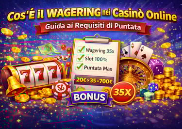 cos'è il wagering nei casinò online