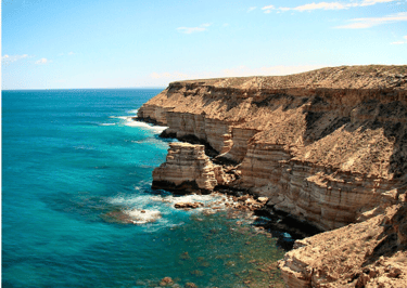 coastal section of the park, cliffs running south from the town of Kalbarri