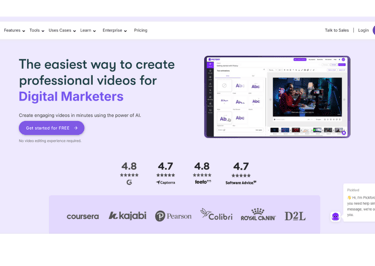 Dashboard of Pictory AI