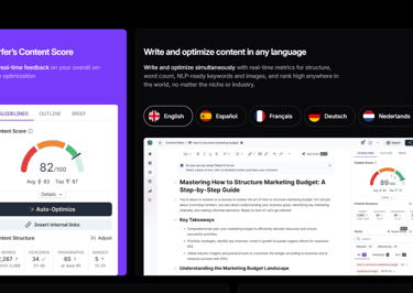 Multi-language support image screen from surfer seo