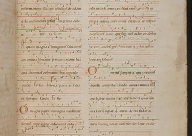 Original manuscript for O Magne Pater by Hildegard von Bingen