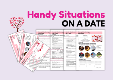 Valentine's Day "On a Date" Survival English no-prep lesson plan ELA ELL ESL