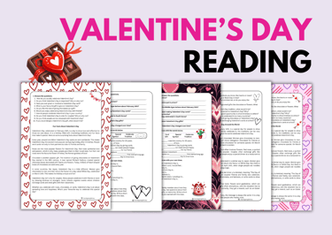 Valentine's Day ESL EFL Reading Passages Vocabulary and Speaking