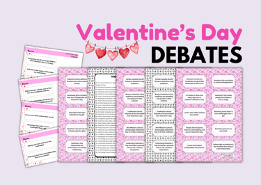 Valentine's Day: Debates & Conversation Starters ESL ELA ELL