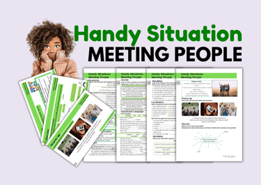 ESL A2/B1 lesson on meeting people with dialogues, conversation skills, and speaking activities.