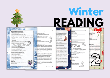 Winter Reading comprehension, vocabulary and speaking teens/adults ELA ESL