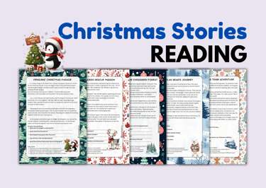 Christmas End-of-the-year ELL ESL Reading comprehension Christmas Stories