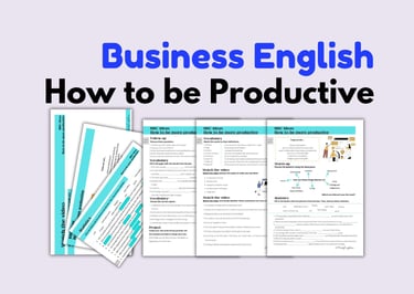 Business English, Distractions, Productivity, Changes, Psychology, Discussions, Vocabulary