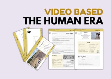 human era; ESL no-prep history lesson plan for listening and speaking