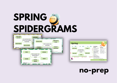 Spring Speaking Cards EFL ESL no-prep activities spidergrams exam fce cae prep