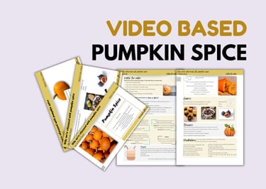 pumpkin spice; ESL no-prep autumn and halloween lesson plan for listening and speaking