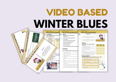 english lesson video-based plan winter blues psychology