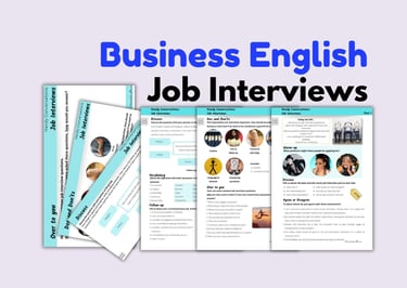 business english job interviews speaking and vocabulary