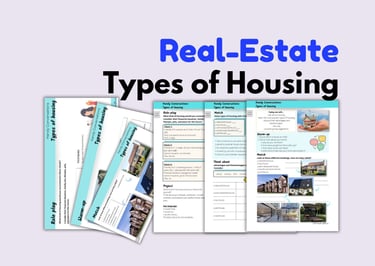 ESL lesson plan business experience, English for real-estate, buying a house