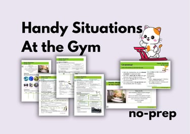 english lesson for personal fitness trainers gym vocabulary