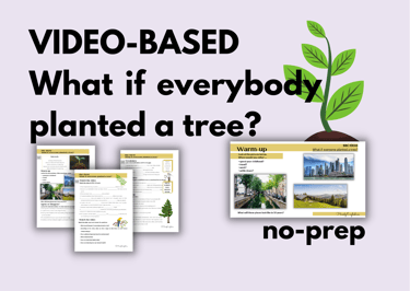 Spring Video-based Lesson plan no-prep Youtube-based Listening environment ecology
