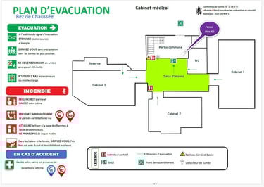 Plan d'évacuation