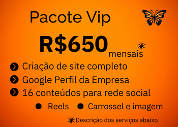 valor do pacote simples mais descrição do serviço seissentos e cinquenta reais